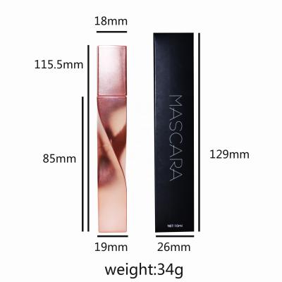 China Vegan Natural Mascara Packaging Box Brushes Water Resistant Mascara Container Private Label for sale