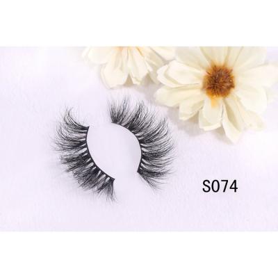 China Natural fluffy strip crisscross false eyelashes lashes real mink lashes 3d mink lashes for sale