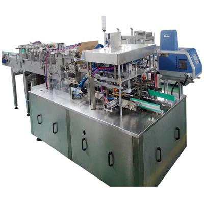 China Food Metal Packing Machine Wraparound Case Tin Box Packer for Tins for sale