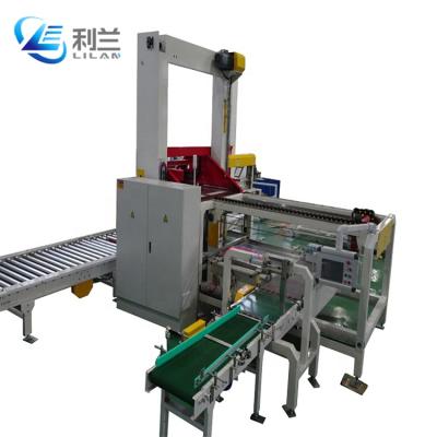 China Fully Automatic Low Level CLOTHING Palletizer Machine For Beverage Bottle Packages And Cartons for sale