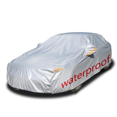 China Silver Winter Sun Rain Duty Proof Water Proof Full Body Waterproof Indoor Outdoor Sedan UV Protection Car Cover for sale