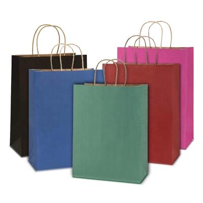 China Custom Size Recyclable Logo Shopping Packaging Custom Gift Bottom Kraft Bags Paper Bag for sale