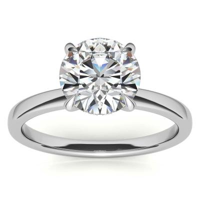 China CLASSIC Elegant Wedding 1.5ct Moissanite Diamond Ring Engagement Four Prongs Xiqi 925 Silver Women Rings Jewelry for sale