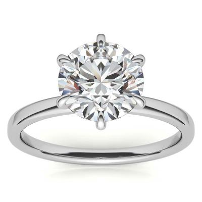 China Wholesale Luxury CLASSIC Vvs1 1.0CT Moissanite Diamond Gold Over 925 Sterling Silver Ladies Rings from Xiqi Jewelry for sale