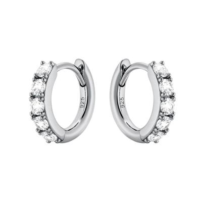 China Xiqi CLASSIC Eternity Mix Circle Bold Earrings in Sterling Silver Gold Plated for sale