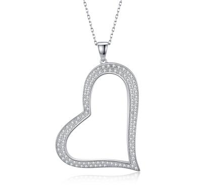 China Xiqi 925 Sterling Sliver Personalized Top Quality Wholesale FASHIONABLE Heart Pendant Fine Jewelry Gift Women Necklace for sale