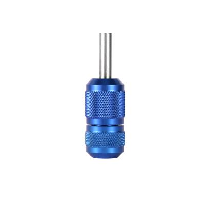 China New Blue Adjustable Tattoo Design Aluminum Alloy Tattoo Grip Cartridge Tattoo Grips For Cartridges Needle Use for sale