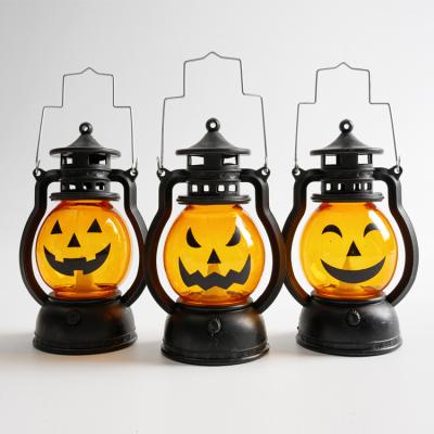 China Creative Plastic Halloween Decoration Holiday Bar Party Light LED Night Lamp Pumpkin Lantern for sale