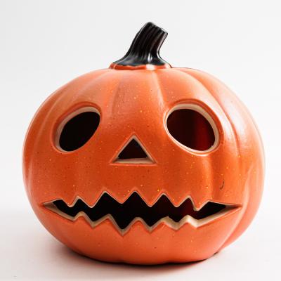 China 2 popular lit batteries 10inch pumpkin of no. 5 of x for Halloween decoration for sale for sale