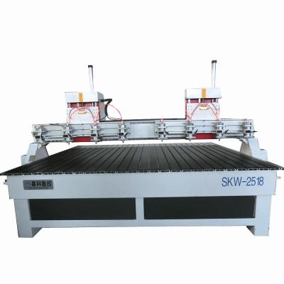 China Multiple Head Woodworking CNC Router Machine For Furniture SKW-2518 for sale