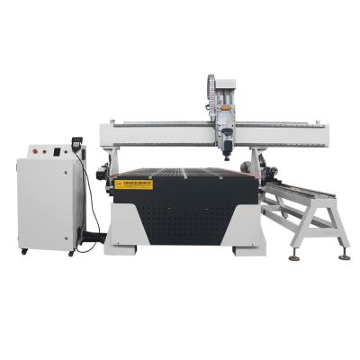 China Acrylic PVC Wood Engraving Cutting Model 1300*2500mm Model 1300*2500mm CNC Popular Size 4 Axis Woodworking Engraving Router Top Part Rotary Cutting Machine for sale