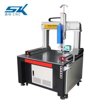 China Laser Marking Big Size 3D Fiber Laser Marking Machine Silver Laser Marking Machine For Metal for sale