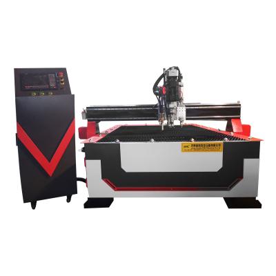 China Hotels Three Heads Plasma Cutting Machine With Main Head CNC Plasma Metal Drilling Spotting Cutting Machine for sale