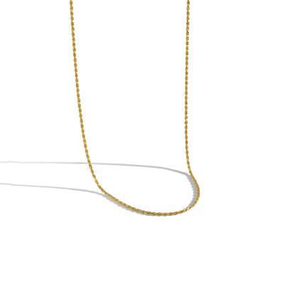 China Romantic Custom Women's 925 Sterling Silver Gold Plated Jewelery Chain Necklace for sale