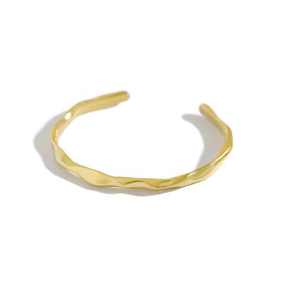 China FASHIONABLE Korean Irregular Design Simple &bangle 925 Sterling Silver Version Bracelet for sale