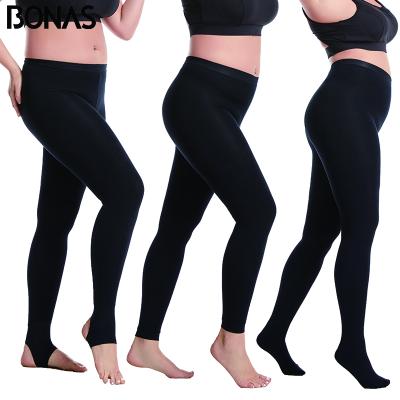 China Bonas Top Quality Winter Fleece Warm Thermal Pantyhose Opaque Widely Used Women's Fleece Tights for sale