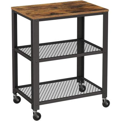 China Cozy Industrial Antique Rustic Finish Style Bar Cart Vintage Bar Cart Kitchen Cart Kitchen Cart On Wheels for sale