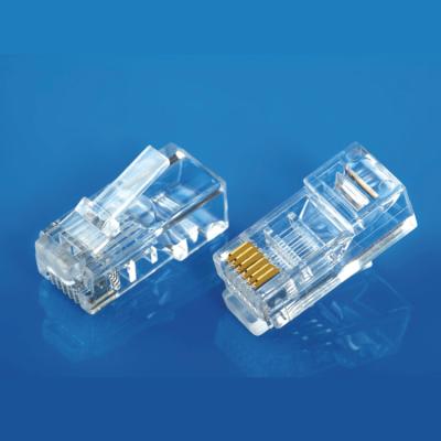 China Telecom XL-214 6P6C RJ25 RJ11 RJ12 6 Pin Longer Lengthen Body Connector Modular Plug for sale