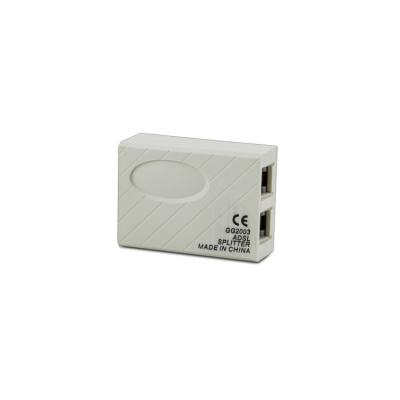 China High quality modular telephone rj11 to rj45 ADSL modem splitter 1to 2 for sale