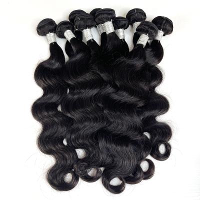 China MLIN Body Wave Hair Bundle Raw Virgin Virgin Hair Cuticle Lined 100% Peruvian Remy Human Hair Bundles Seller Cheap Price for sale