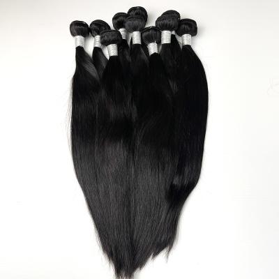 China Silky Straight High Quality Machine Bone Wave MLIN Double Weft Bundles 40 Inches Cuticle Aligned Virgin Hair Vendor for sale