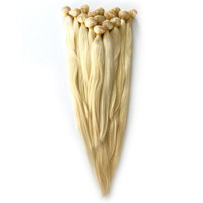 China Selling Wave MLIN Color 613# Virgin Bone Straight Blonde Single Hair Distributor Straight Top Cuticle Aligned Hair Budnles Vendor for sale