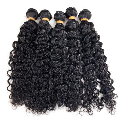 China Good Quality Body Wave MLIN Bundles Machine Water Wave Double Weft Hair Weaves Remy Human Hair Vendor Brazilian Virgin Hair 10A for sale