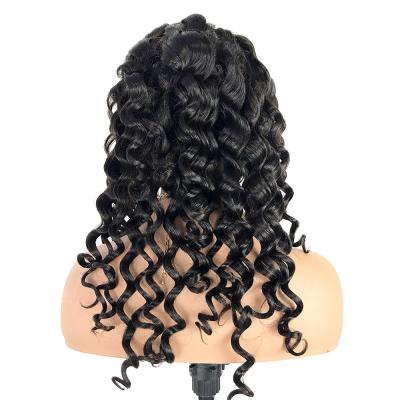 China MLIN Loose Deep Wave 300% Density 3 Bundles Add Closure Headband, HD 360 Lace Frontal Wig Swiss Transparent Hair Wholesale Wigs for sale