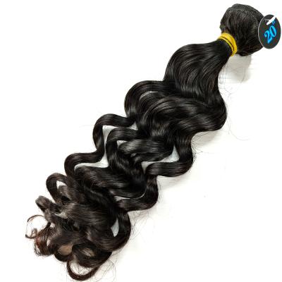 China No MLIN High Quality Cheap Brazilian Hair Shedding Weave Bundles Raw Virgin Cuticle Align Hair Loose Deep Wave Real Hair Extension for sale