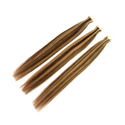 China No rejection. No tangling. Soft. Best Selling Shiny MLIN PU Tape Hair Extension For Women Color Tape In Hair 100% Hair Extensions for sale