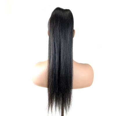 China Wholesale Cheap Cuticle Aligned Hair Ponytail Virgin Hair MLIN Human Hair Wig Real Real X-Ring Hair Extension for sale