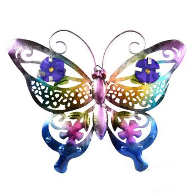 China Outdoor Wall Art Decor Large Metal Sculpture Europe Metal Butterfly Wall Decor Metal Butterfly Wall Art For Garden Patio Fence for sale