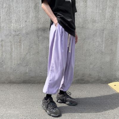 China Summer Korean Style Anti-pilling Wide Leg Sports Pants Mens Casual Pants for sale