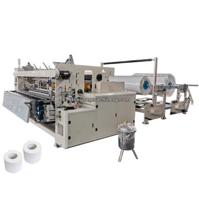 China Tunisian hotels toilet paper machine en dinar the toilet paper factory machine toilet paper cutter machine for sale