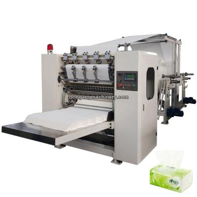 China Hotels Automatic Used Facial Tissue Paper Making Machine 4lines V Facial Tissue Tissue Paper Machine for sale