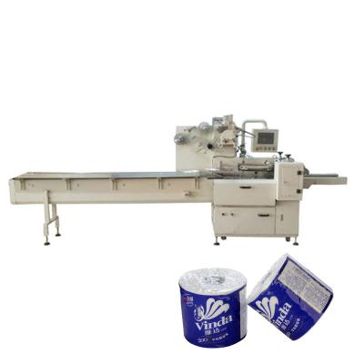 China Full Automatic Commodity Plastic Bag Toilet Paper Roll Packing Machine For Simple Toilet Paper Roll Packing for sale