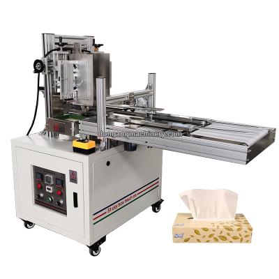 China Semi Automatic Facial Tissue Box Packing Machine Of Products To Wrap Facial Tissue Tissue Paper Tissue Packing Machine for sale