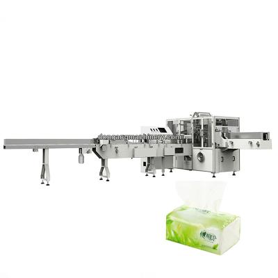 China Full Automatic High Speed ​​Plastic Bag Facial Tissue Packing Machine Of Products For Wrapping Facial Tissue Paper for sale