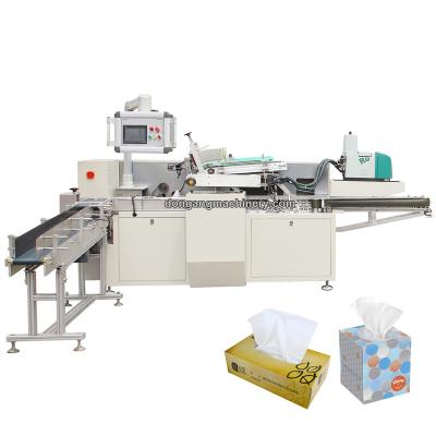 China Full Automatic High Speed ​​Commodities Small Tissue Paper Packing Machine Facial Tissue Box Soft Packing Machine for sale