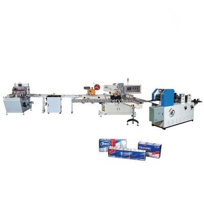 China Full Automatic Hotels Cotton Wet Tissue Handkerchief Making Machine Pocket Tissue Making Machine for sale