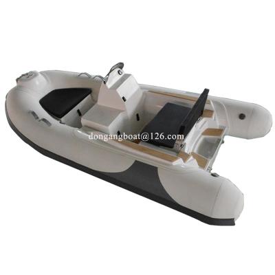 China Cheap China Rigid Inflatable Rib Boat Hypalon Inflatable Boat 330cm Fiberglass Boat Family Entertainment/Fishing With Motor for sale