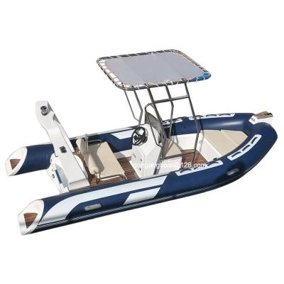 China New Type CE 16ft 4.8m Inflatable Rib Boat Family Entertainment/Fishing With Center Console China Fiberglass Hull Aluminum Rib Boat 480 for sale