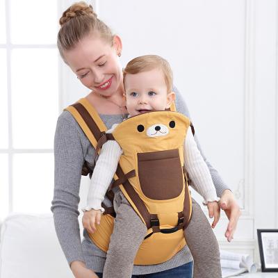 China Comfortable Newborn Horizontal Wrap Sling Newborn Carrier Sling Baby Bear Cartoon Waist Stool Multifunctional Sling for sale