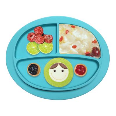 China Hot Selling Custom Children's Shape Baby Silicone Place Mat Silicone Suction Dish Baby for sale