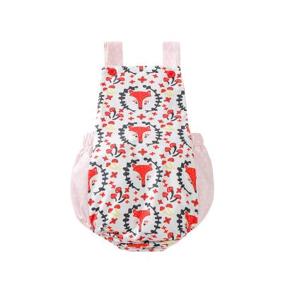 China Cute Printing Baby Toddler Shorts Summer Backless Sleeveless Overalls Hot Selling Lovely Girl's Romper for sale