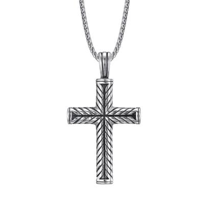 China FASHIONABLE Retro Cross Pendant Necklace Mens Cross Pendant Necklace for sale