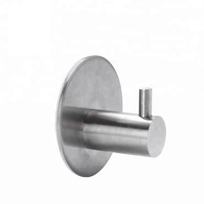 China Durable Heavy Duty Stainless Steel Wall Hooks Adhesive Robe Hooks With Self Adhesive Sticker for sale