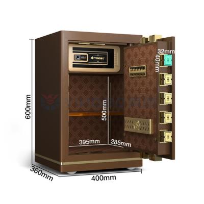 China Dual Alarm Office Small Safe Deposit Box OEM H600mm Smart Fingerprint Lock for sale