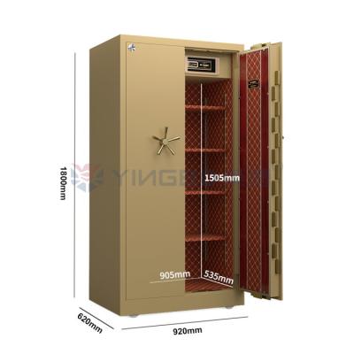 China Dual Alarm Fingerprint Lock Safe Box Movable Vault Room Safe Box YB/DK180-3C for sale