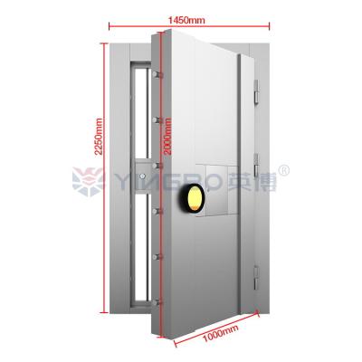 China Anti Theft Safe Vault Door For Bank Home Office Security Fire Rated Vault Doors H2250* W1450mm for sale